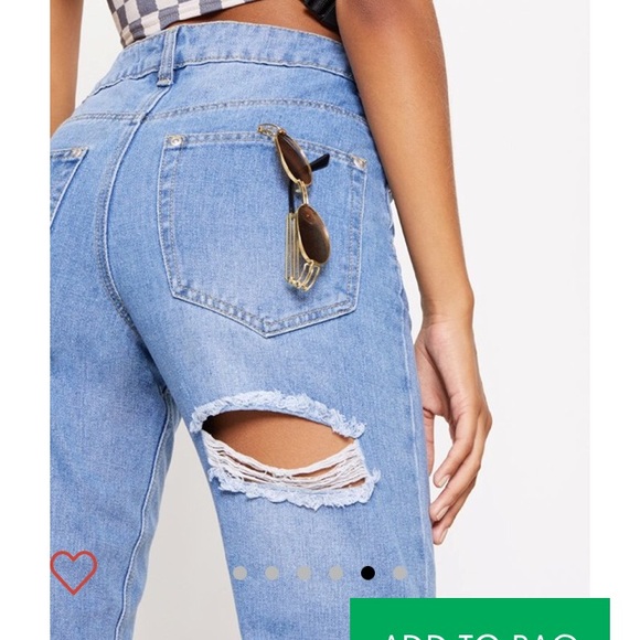 Light washed boyfriend jeans - Picture 2 of 3